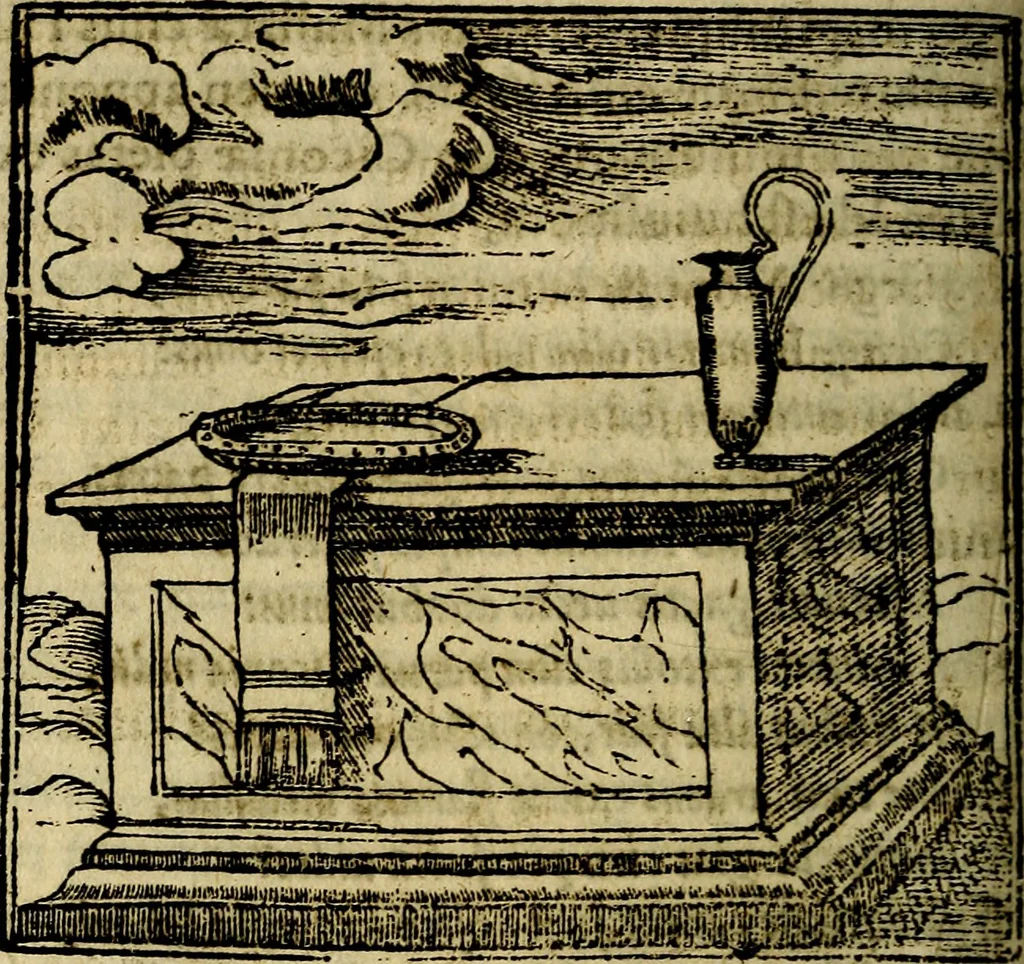 An illustration from Francisci Sanctii Brocensis .., 1573, leaf 141