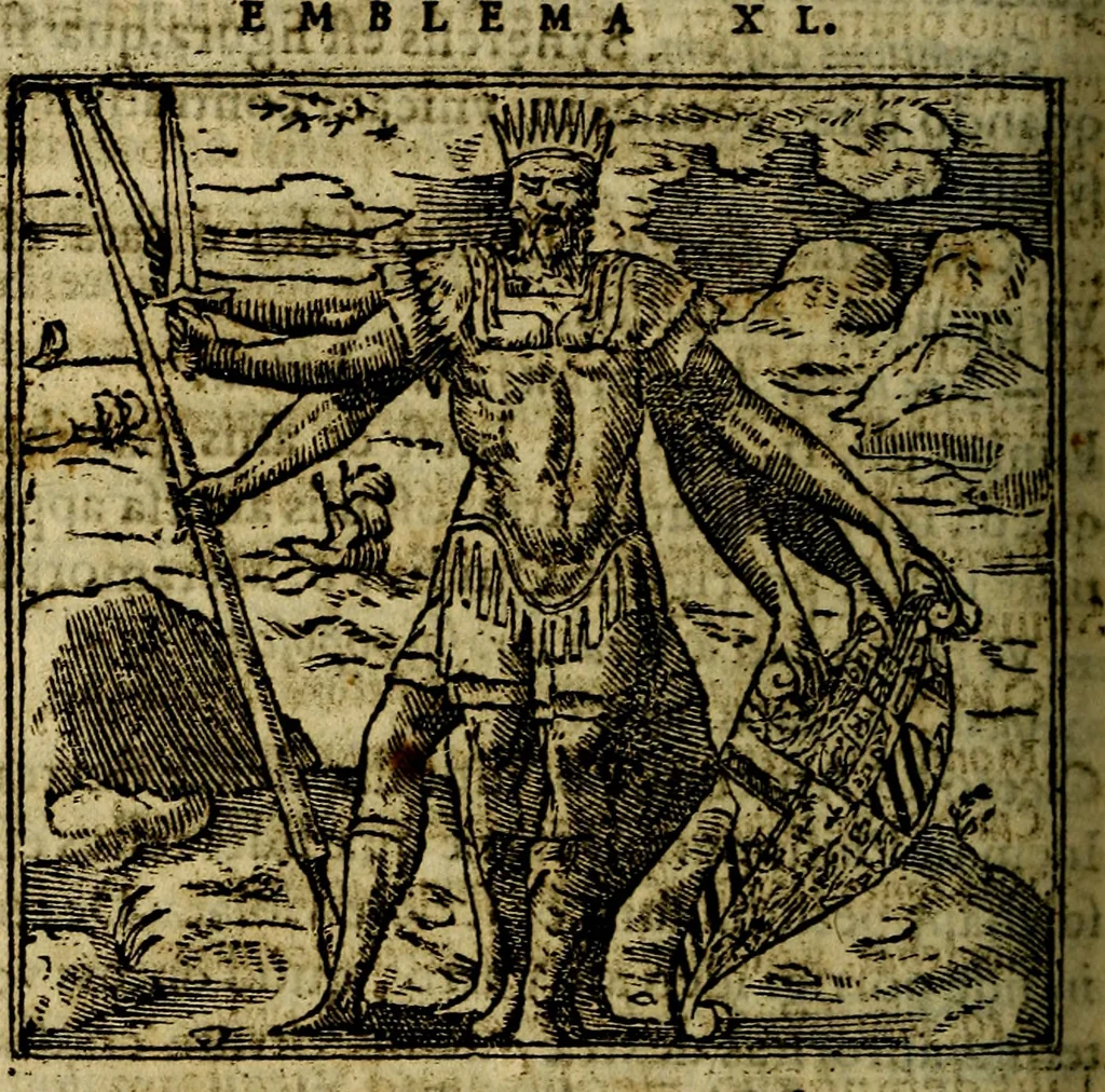 An illustration from Francisci Sanctii Brocensis .., 1573, leaf 171