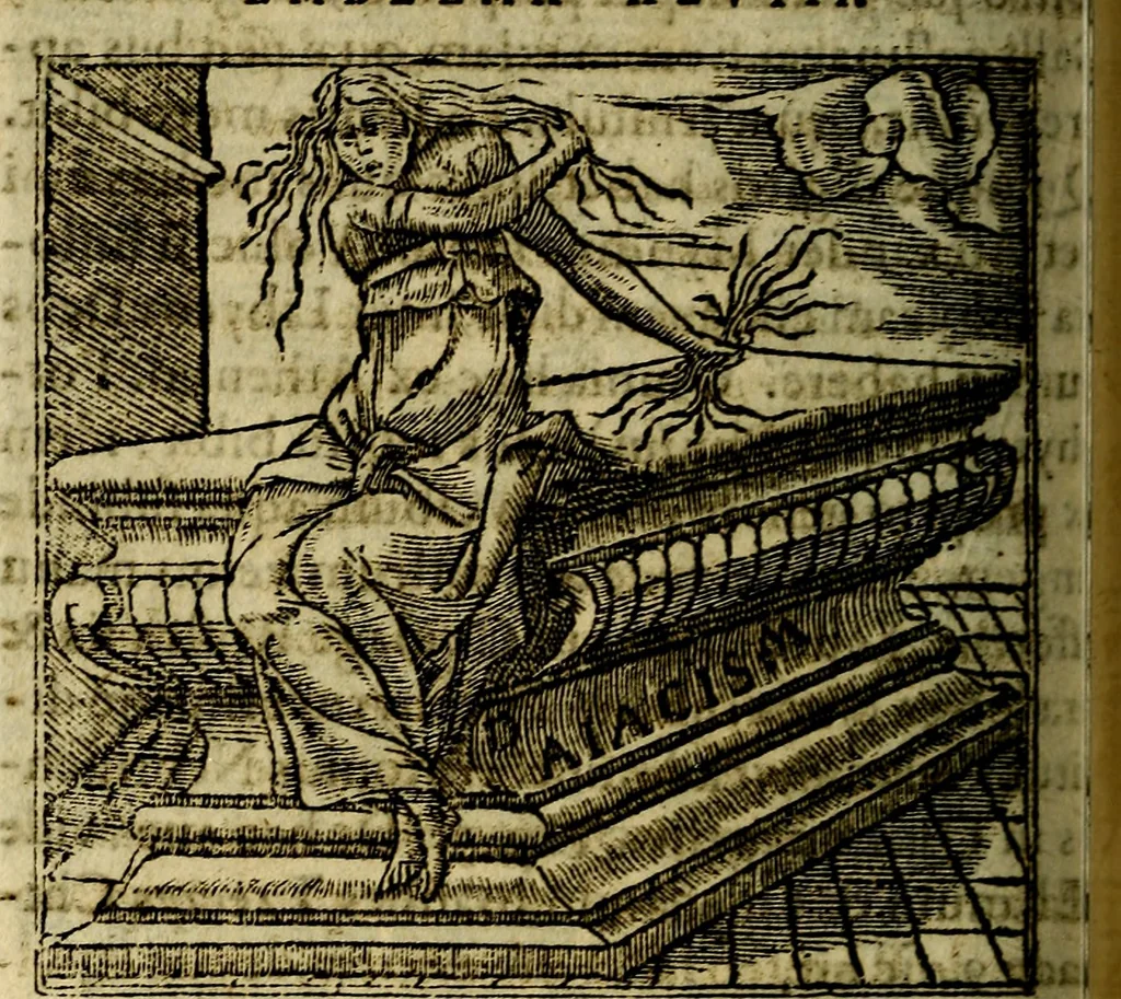 An illustration from Francisci Sanctii Brocensis .., 1573, leaf 193