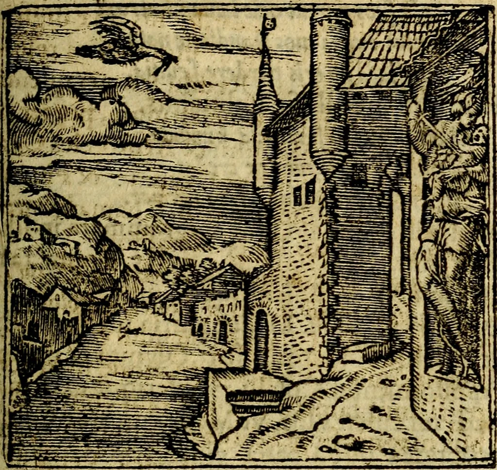 An illustration from Francisci Sanctii Brocensis .., 1573, leaf 206