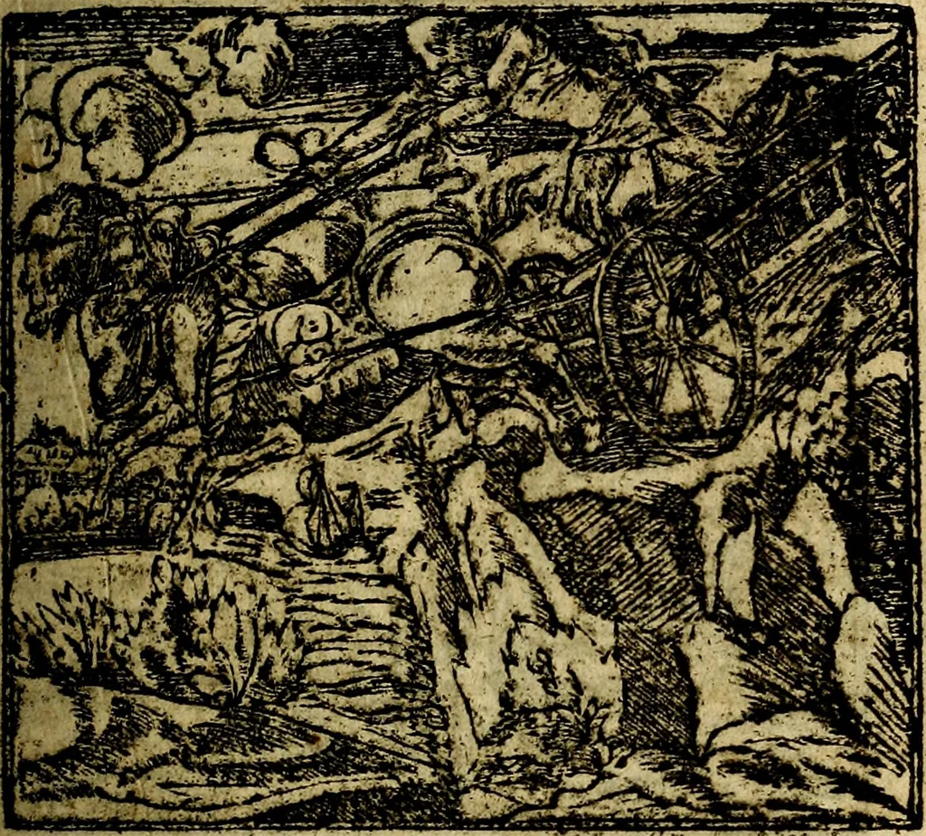 An illustration from Francisci Sanctii Brocensis .., 1573, leaf 208