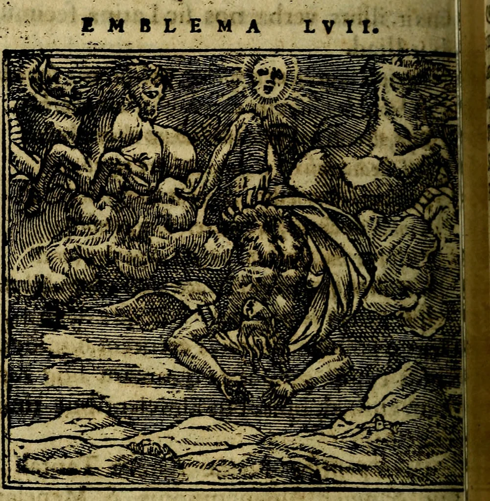 An illustration from Francisci Sanctii Brocensis .., 1573, leaf 211