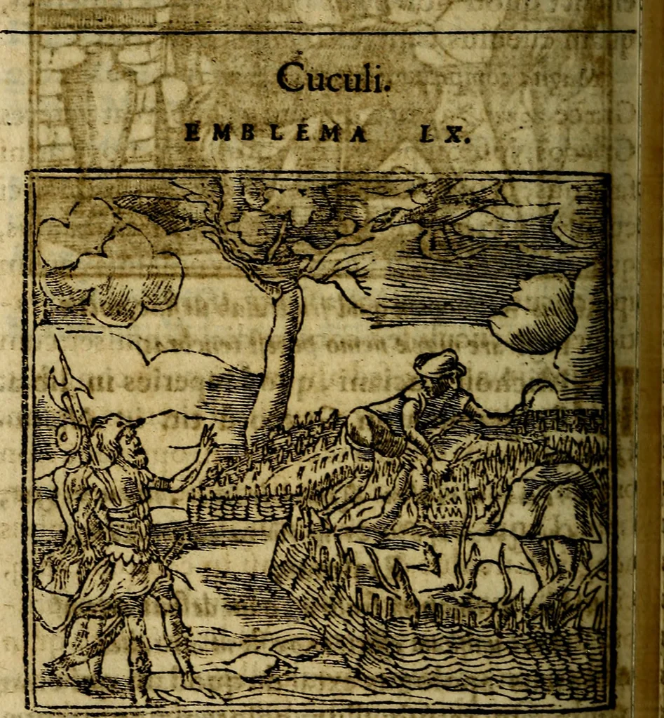 An illustration from Francisci Sanctii Brocensis .., 1573, leaf 217
