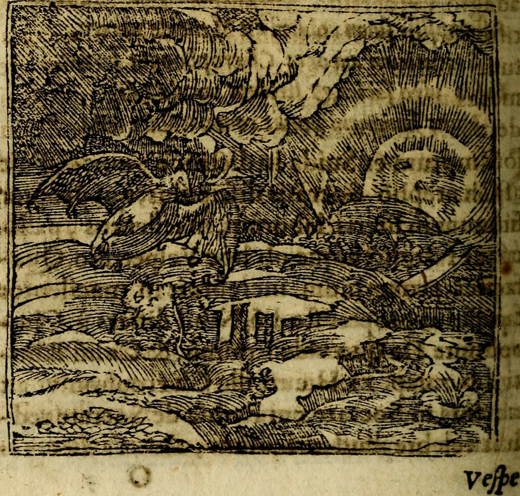 An illustration from Francisci Sanctii Brocensis .., 1573, leaf 221