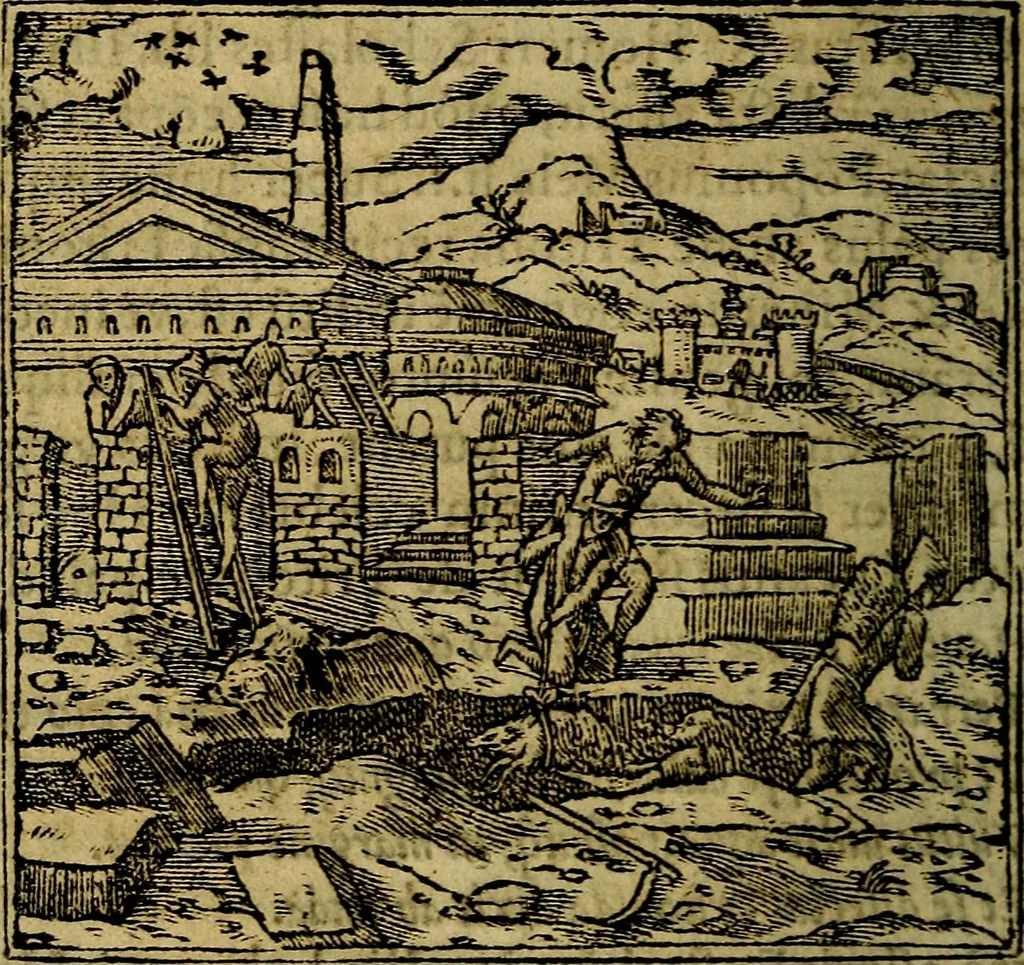 An illustration from Francisci Sanctii Brocensis .., 1573, leaf 23