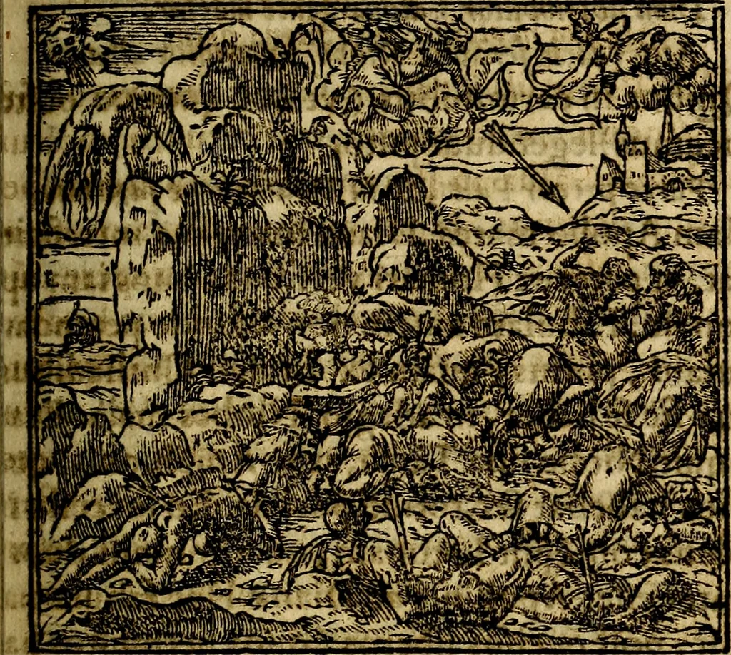 An illustration from Francisci Sanctii Brocensis .., 1573, leaf 230