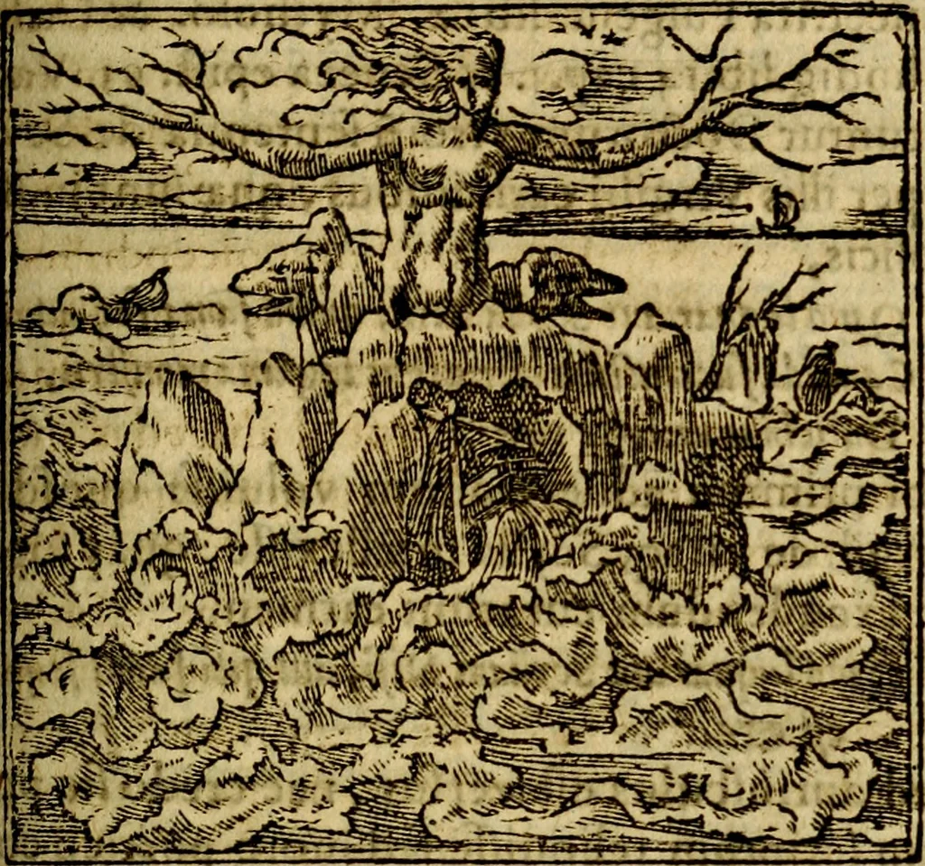 An illustration from Francisci Sanctii Brocensis .., 1573, leaf 234