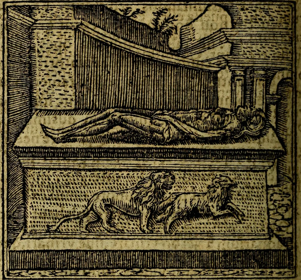 An illustration from Francisci Sanctii Brocensis .., 1573, leaf 249