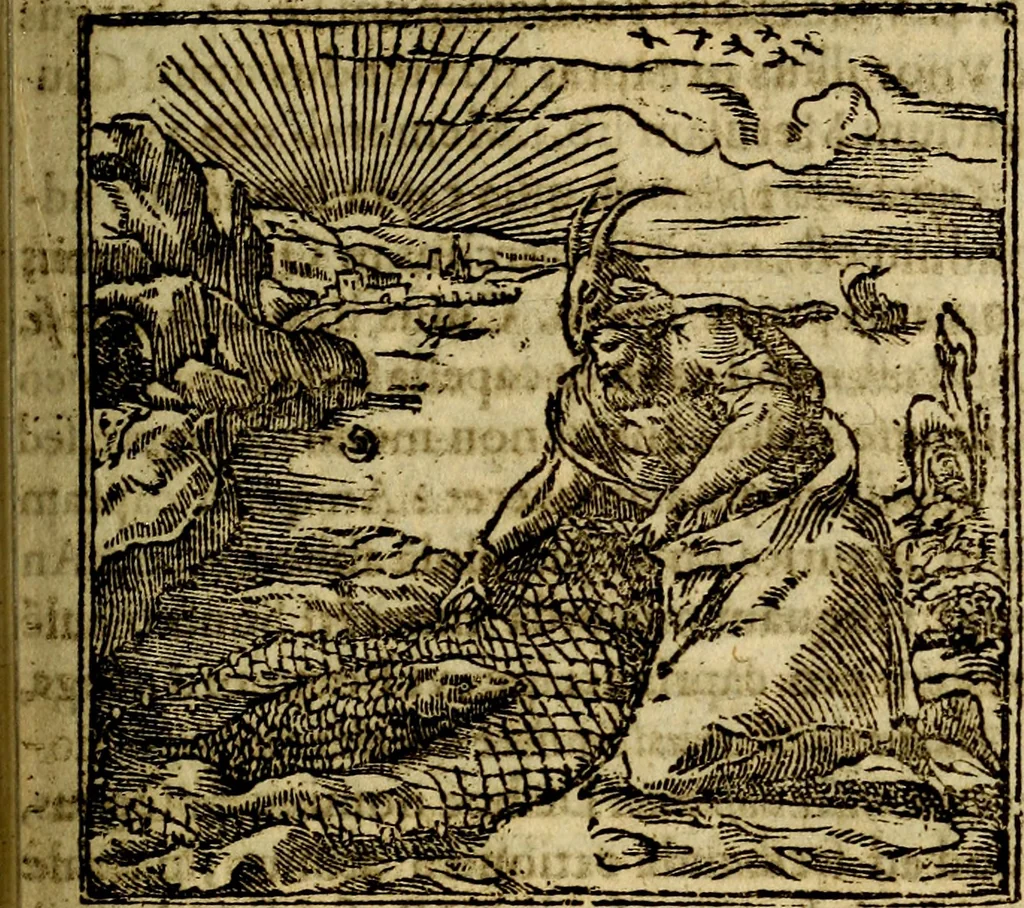 An illustration from Francisci Sanctii Brocensis .., 1573, leaf 252
