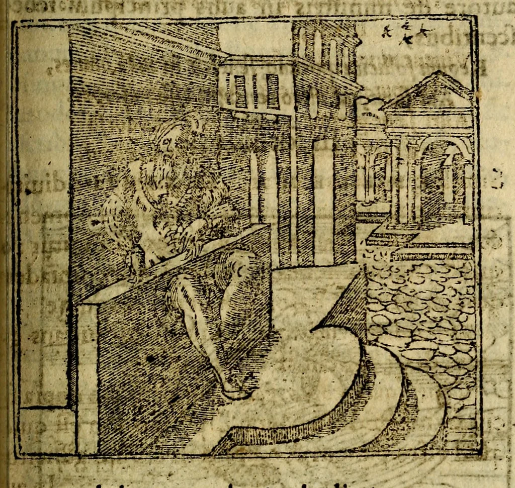 An illustration from Francisci Sanctii Brocensis .., 1573, leaf 278