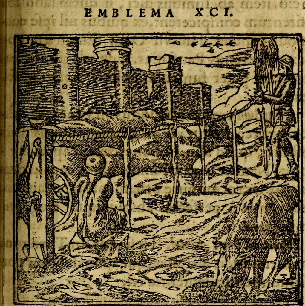An illustration from Francisci Sanctii Brocensis .., 1573, leaf 290