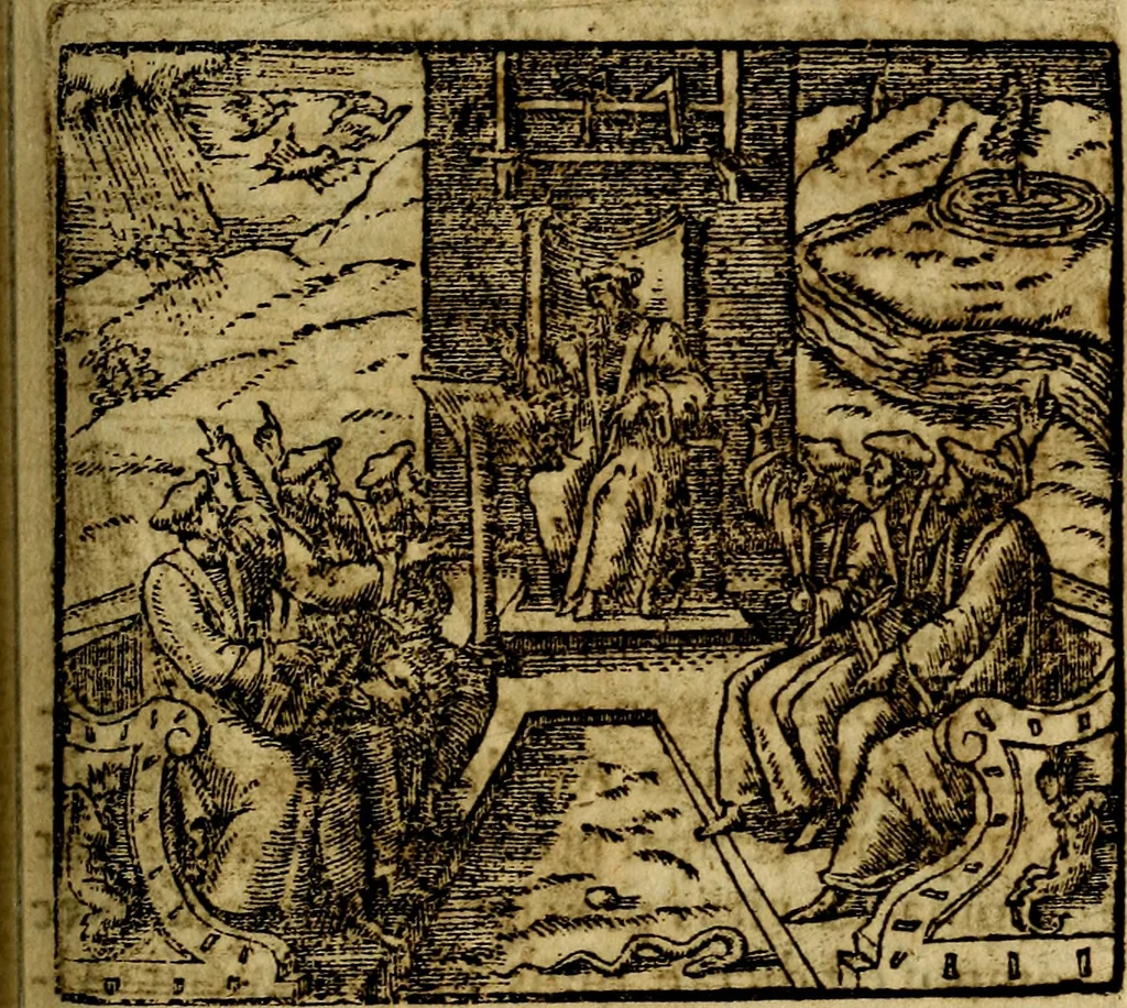 An illustration from Francisci Sanctii Brocensis .., 1573, leaf 298