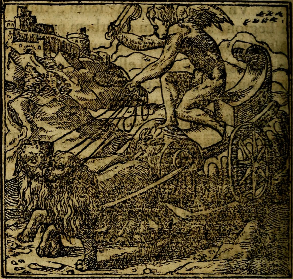 An illustration from Francisci Sanctii Brocensis .., 1573, leaf 327