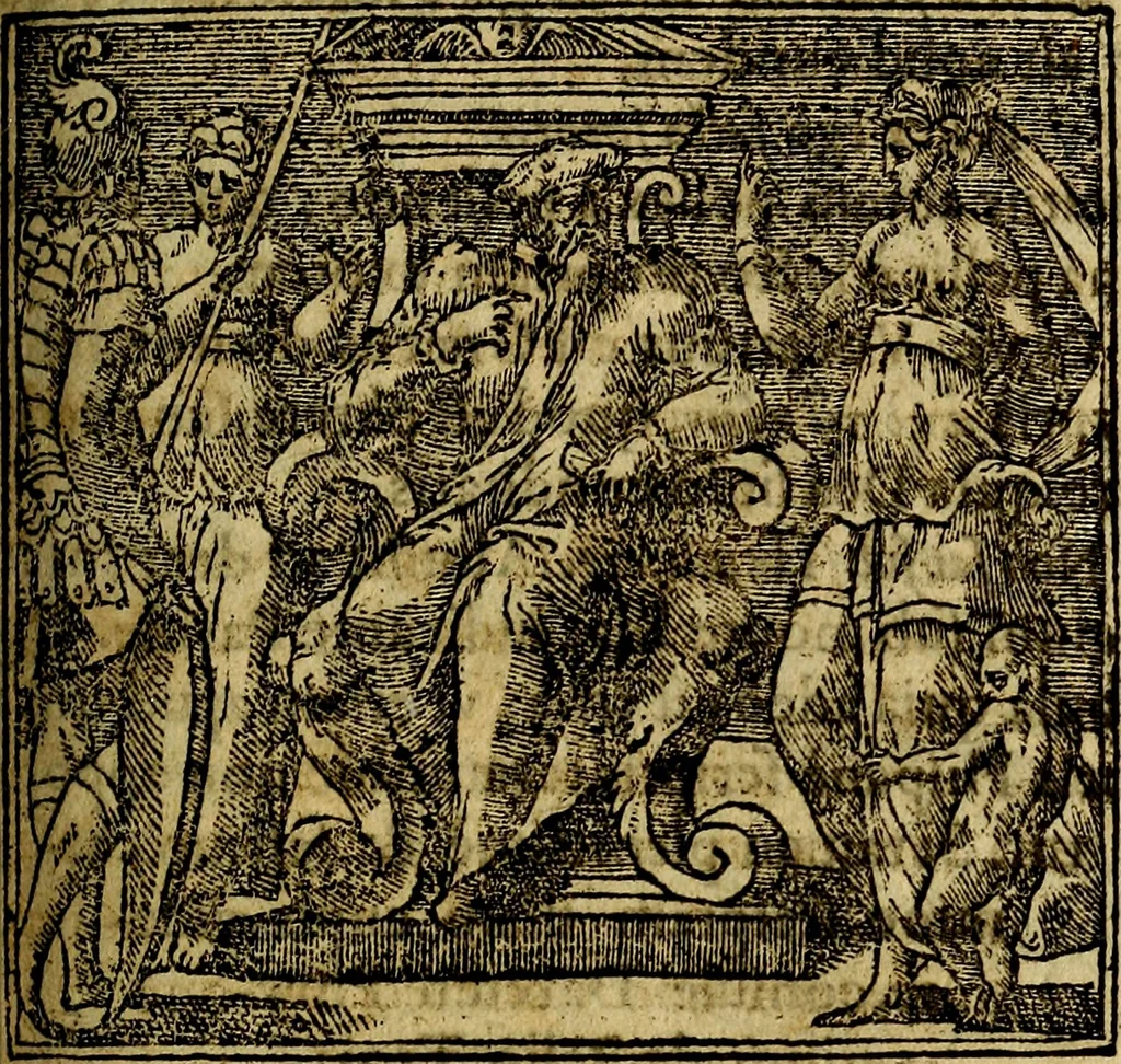 An illustration from Francisci Sanctii Brocensis .., 1573, leaf 332