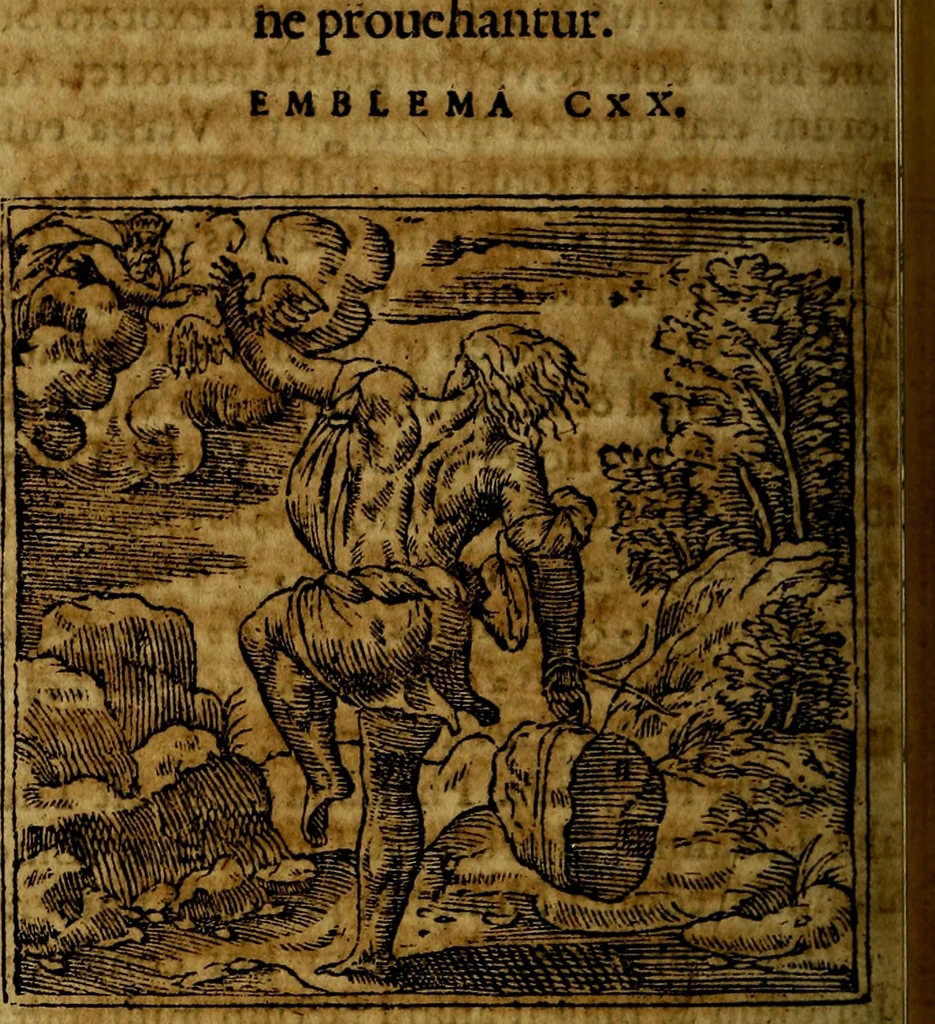 An illustration from Francisci Sanctii Brocensis .., 1573, leaf 365