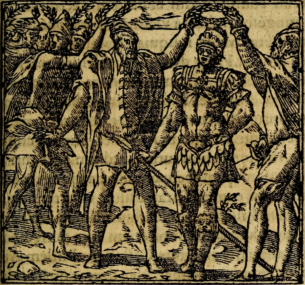 An illustration from Francisci Sanctii Brocensis .., 1573, leaf 400