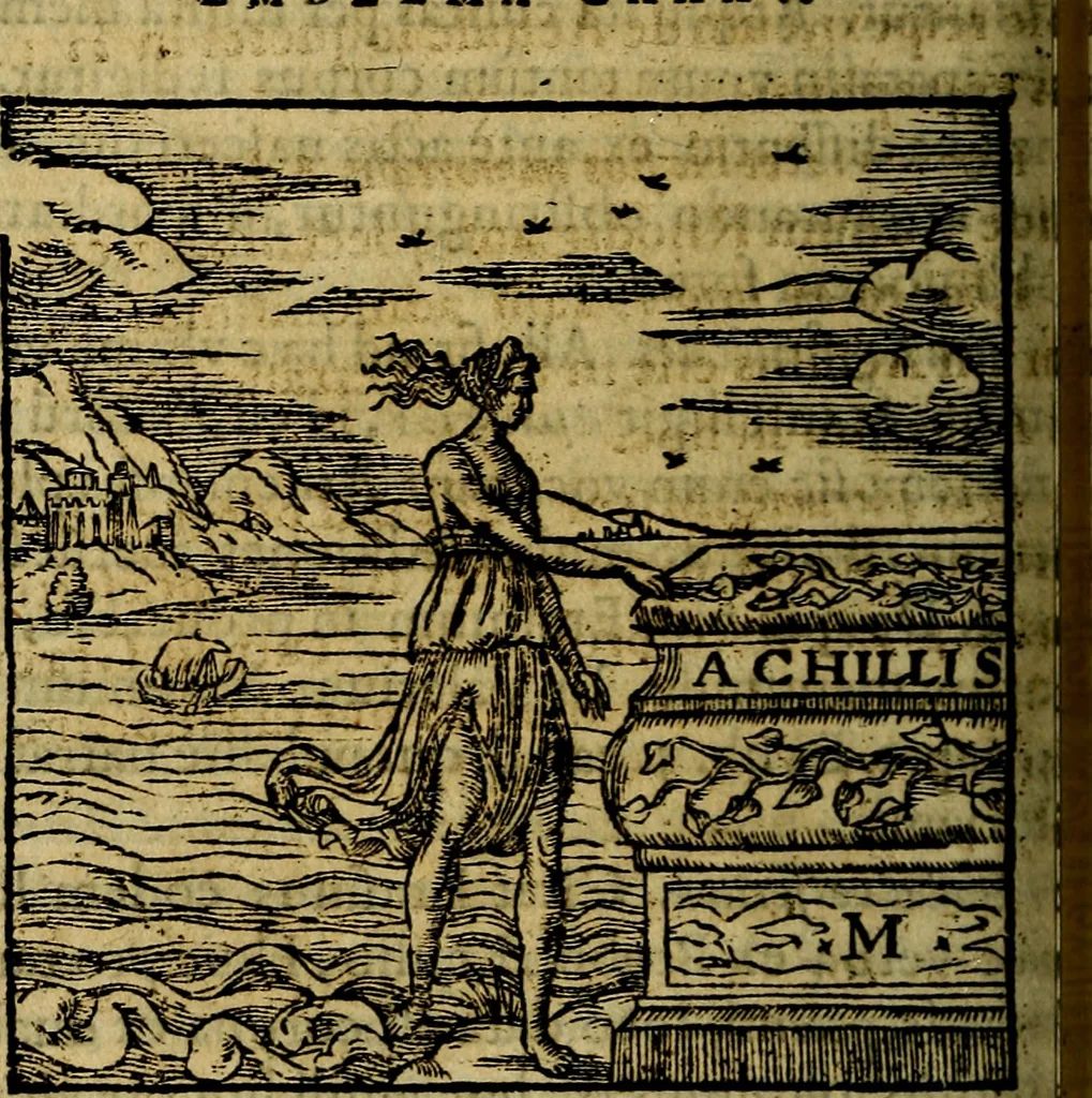 An illustration from Francisci Sanctii Brocensis .., 1573, leaf 403
