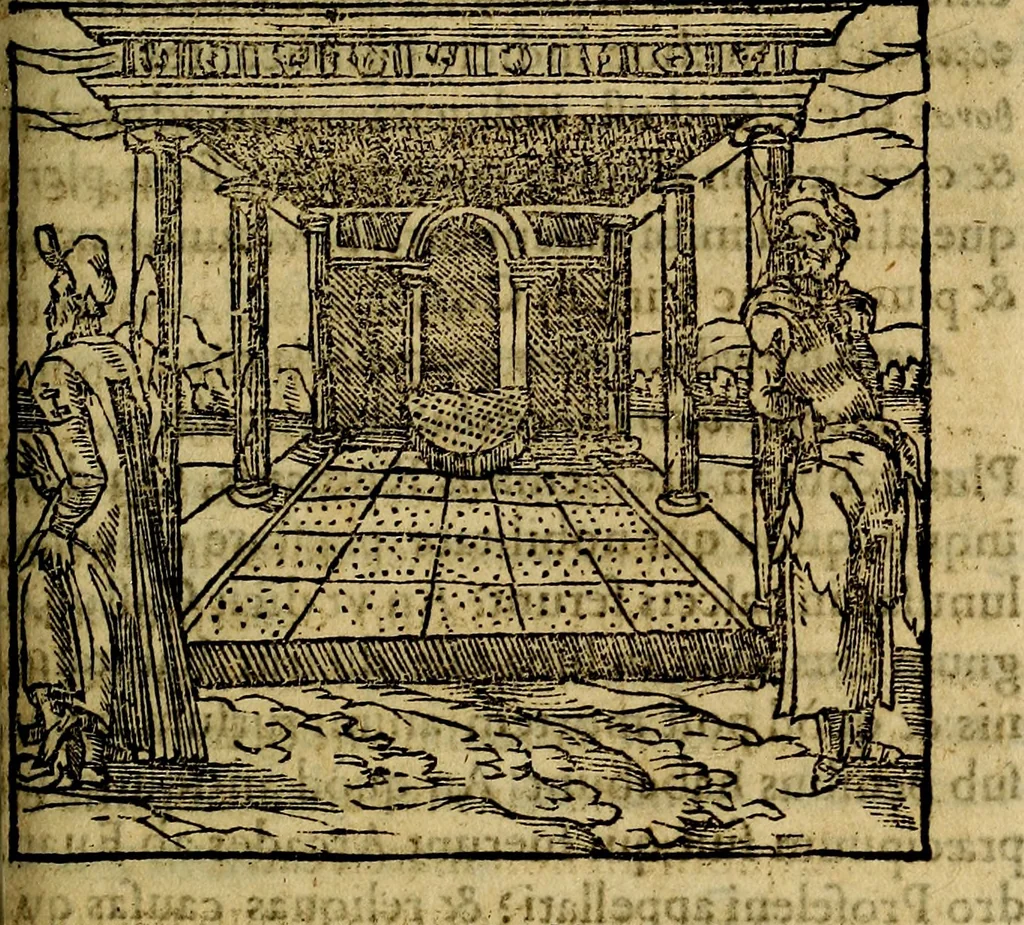 An illustration from Francisci Sanctii Brocensis .., 1573, leaf 406