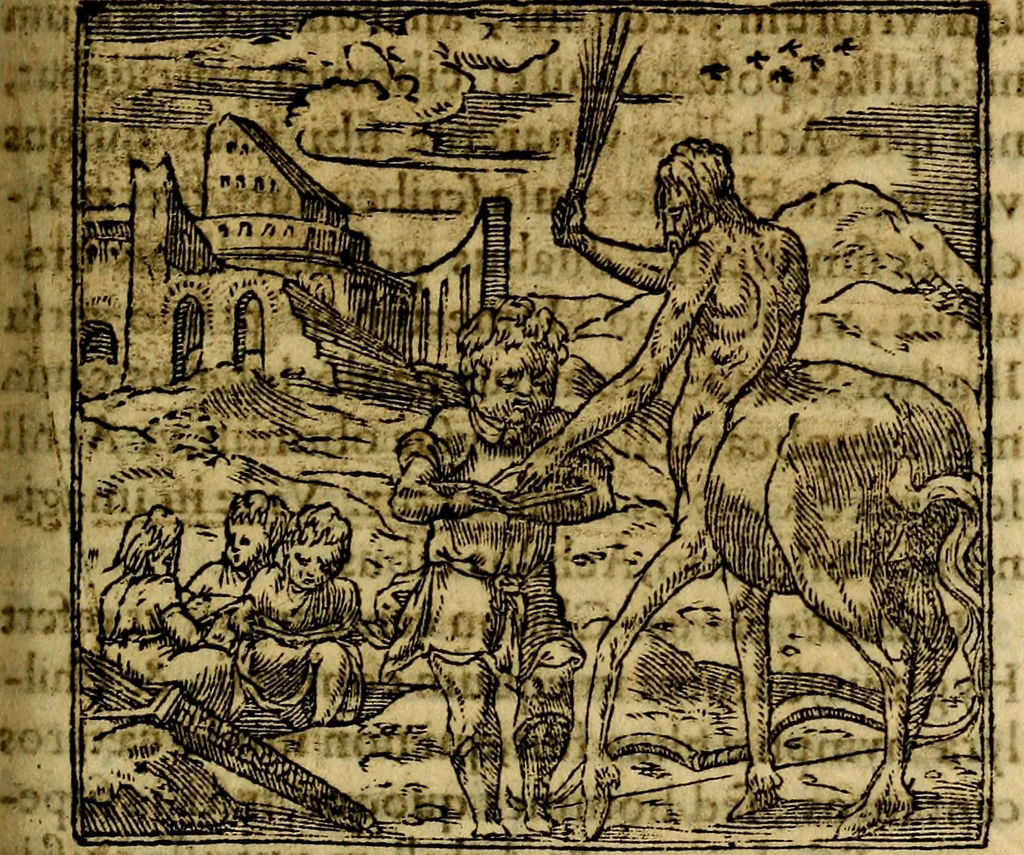 An illustration from Francisci Sanctii Brocensis .., 1573, leaf 430