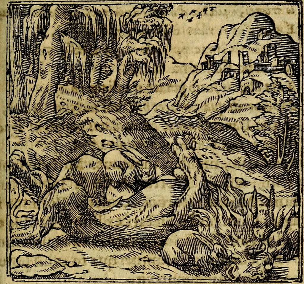 An illustration from Francisci Sanctii Brocensis .., 1573, leaf 444