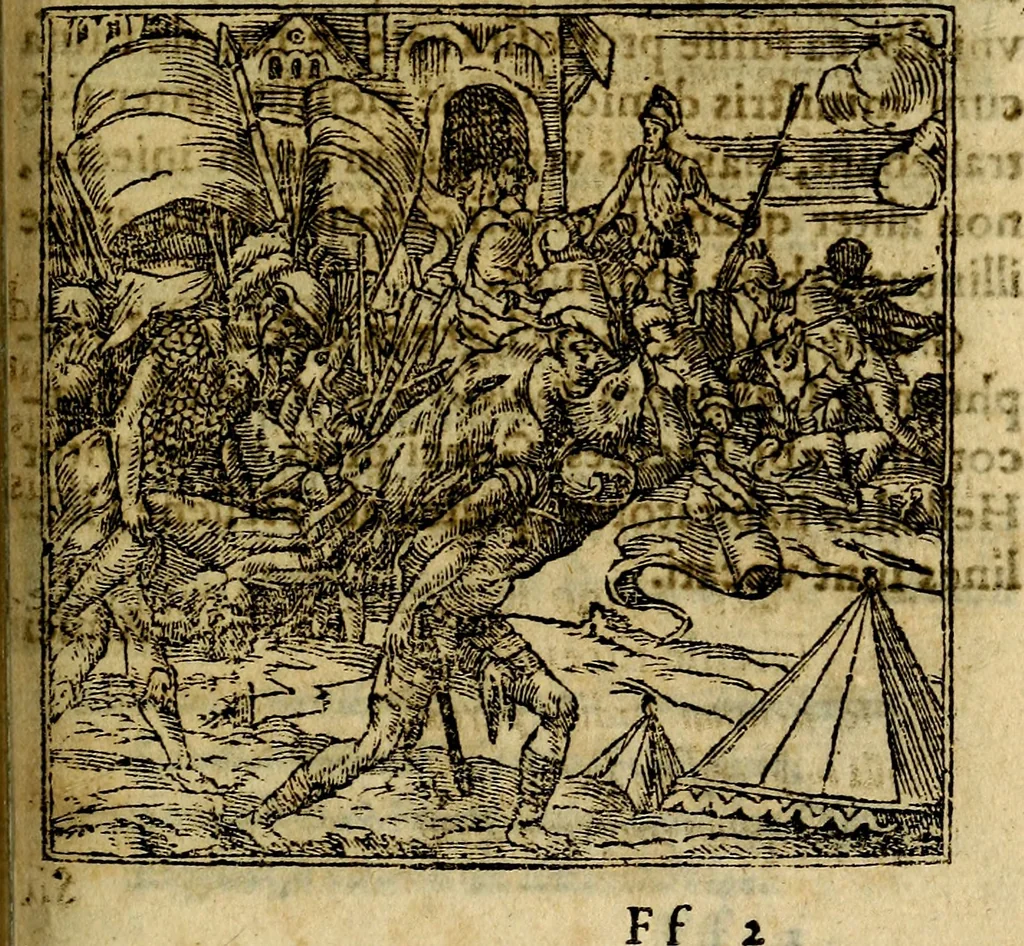 An illustration from Francisci Sanctii Brocensis .., 1573, leaf 458