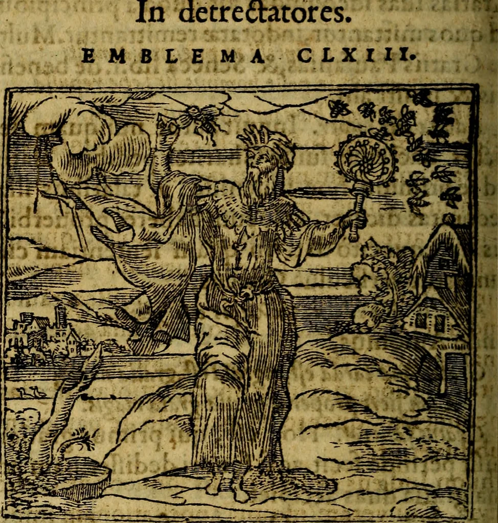 An illustration from Francisci Sanctii Brocensis .., 1573, leaf 469