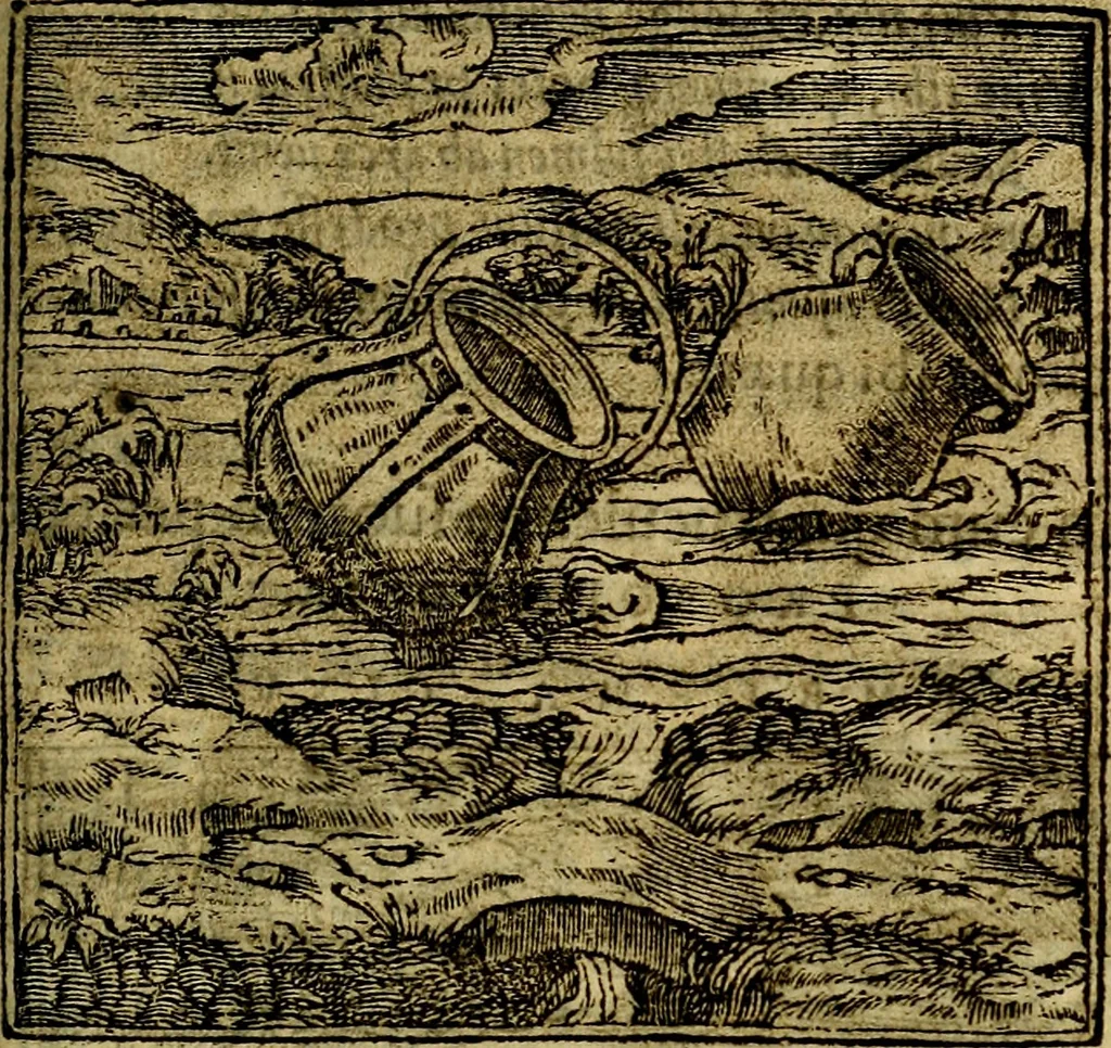 An illustration from Francisci Sanctii Brocensis .., 1573, leaf 472
