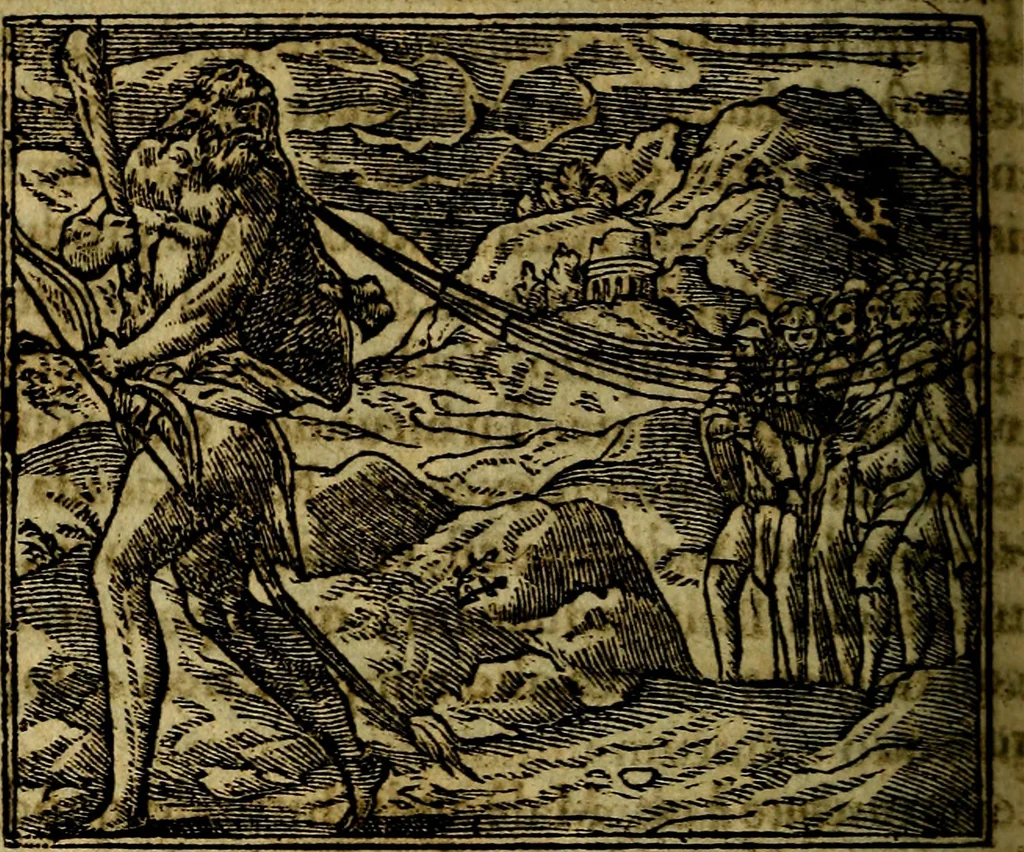 An illustration from Francisci Sanctii Brocensis .., 1573, leaf 497