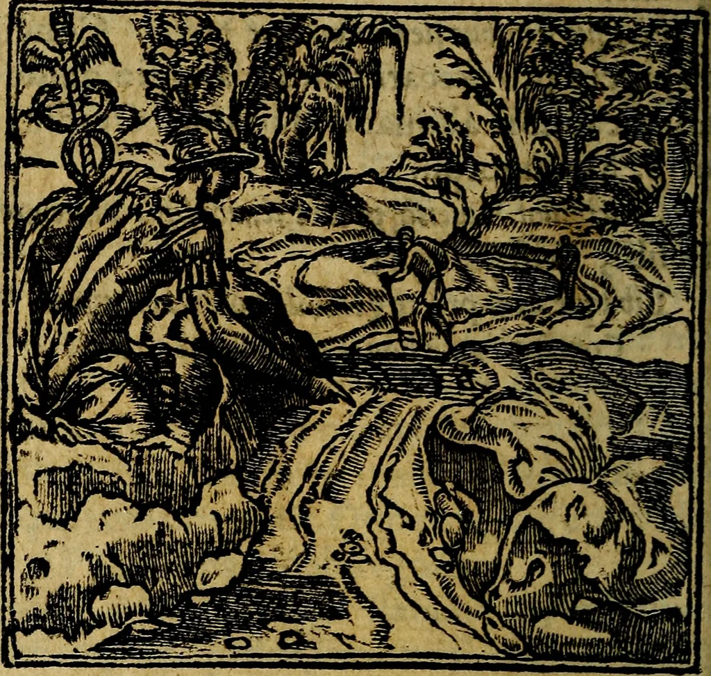 An illustration from Francisci Sanctii Brocensis .., 1573, leaf 51