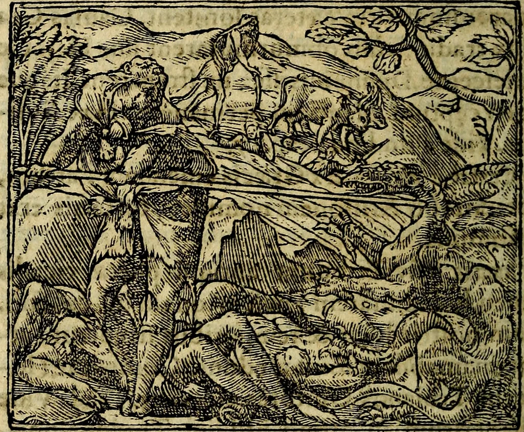 An illustration from Francisci Sanctii Brocensis .., 1573, leaf 515