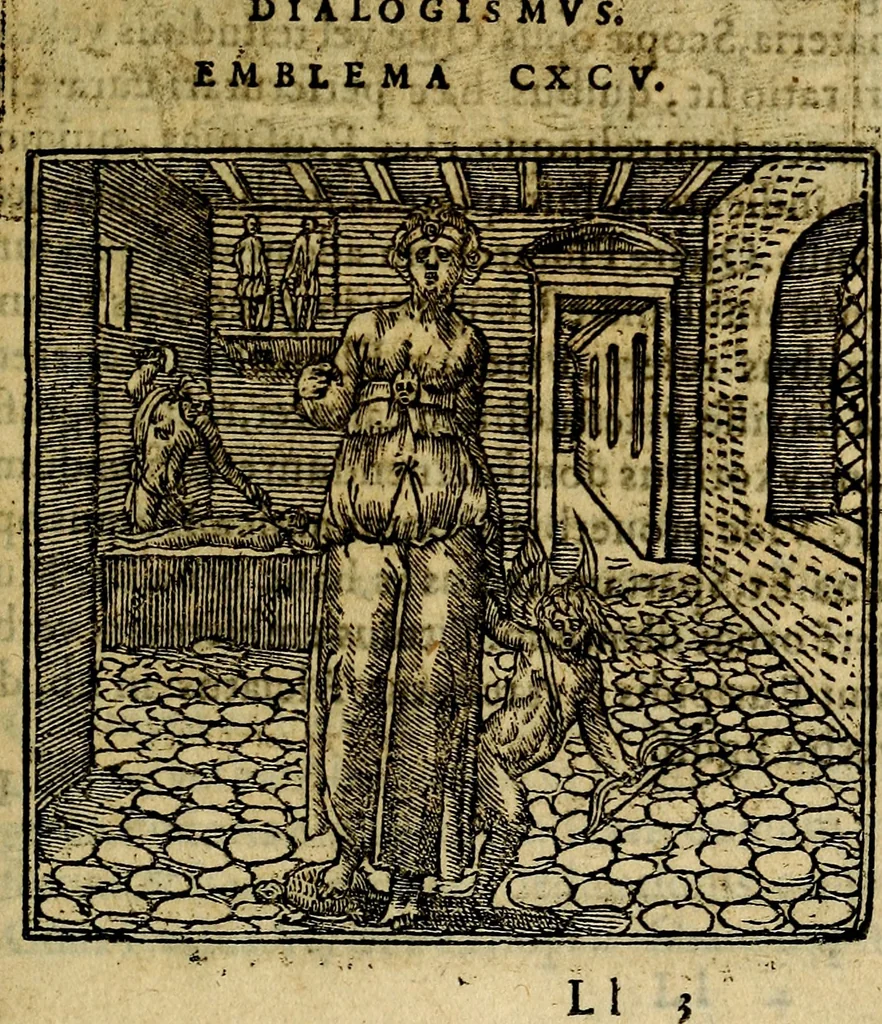 An illustration from Francisci Sanctii Brocensis .., 1573, leaf 540