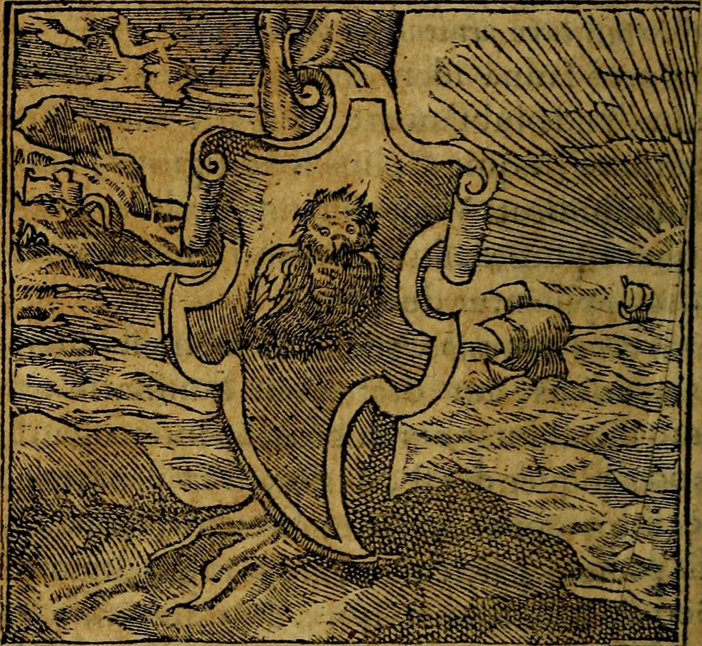 An illustration from Francisci Sanctii Brocensis .., 1573, leaf 95
