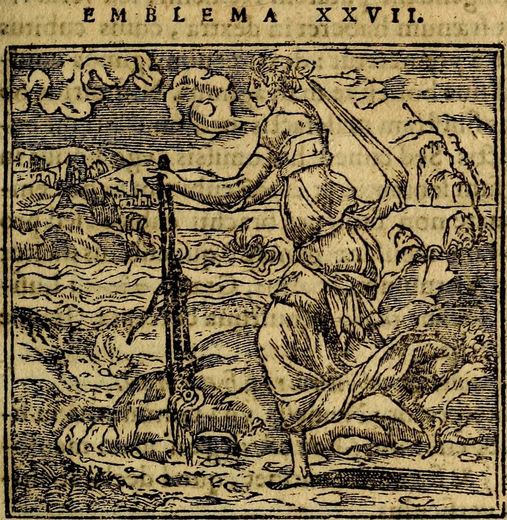 An illustration from Francisci Sanctii Brocensis .., 1573, leaf 122