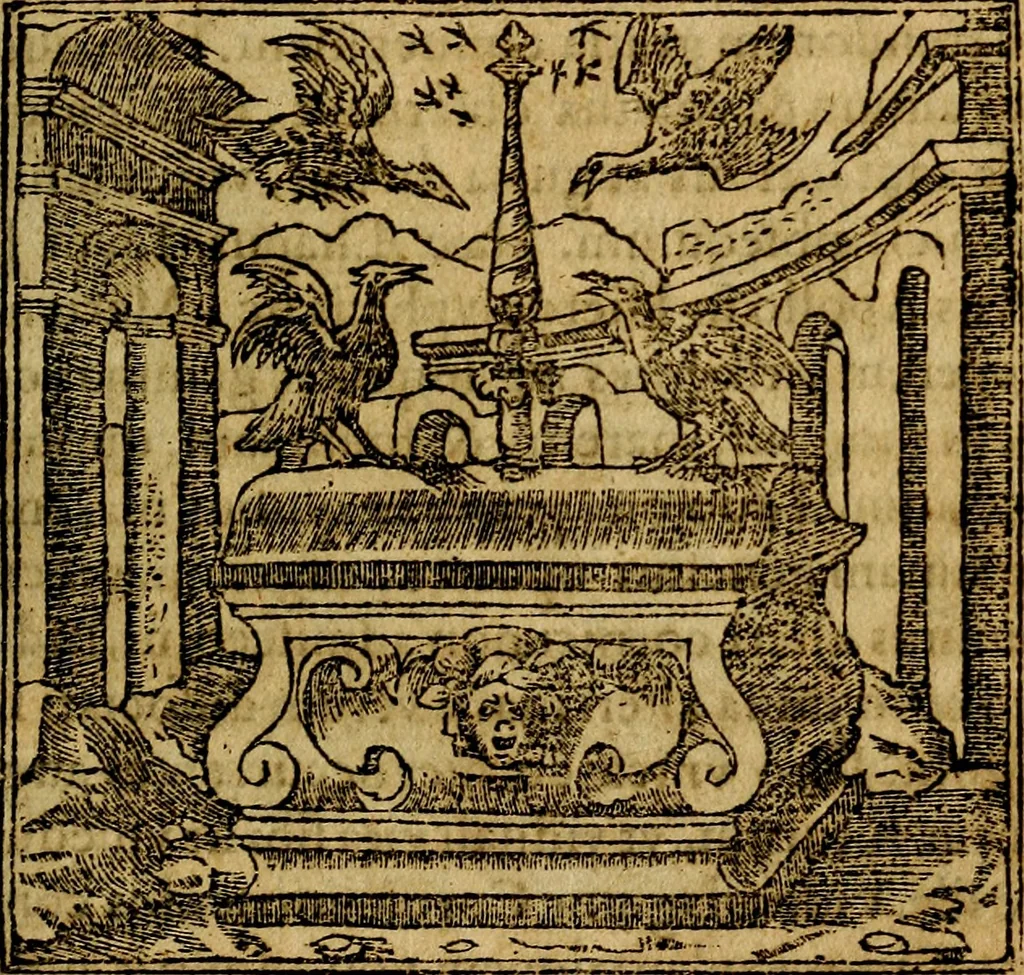 An illustration from Francisci Sanctii Brocensis .., 1573, leaf 162