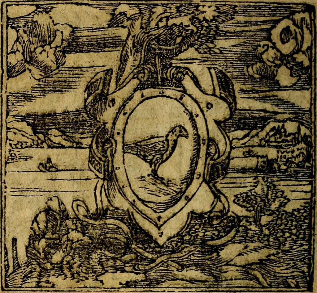 An illustration from Francisci Sanctii Brocensis .., 1573, leaf 187