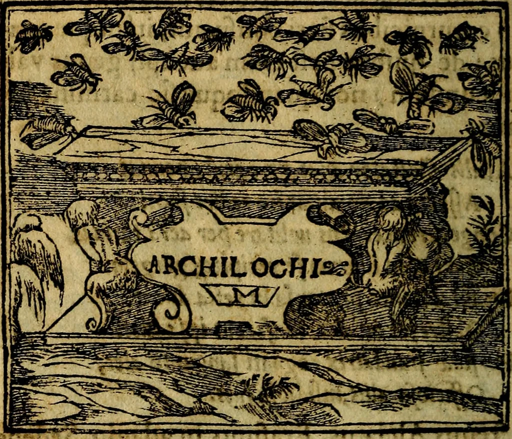 An illustration from Francisci Sanctii Brocensis .., 1573, leaf 195