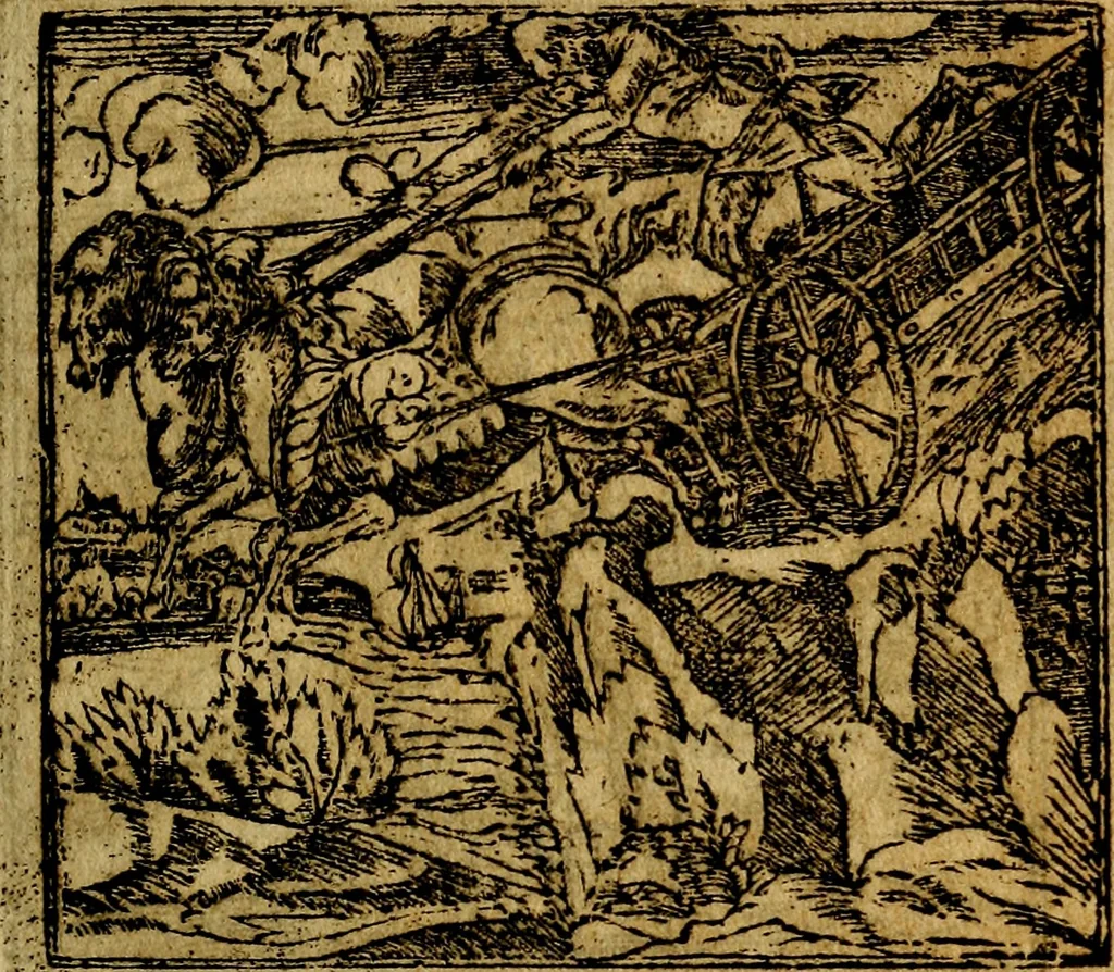 An illustration from Francisci Sanctii Brocensis .., 1573, leaf 204