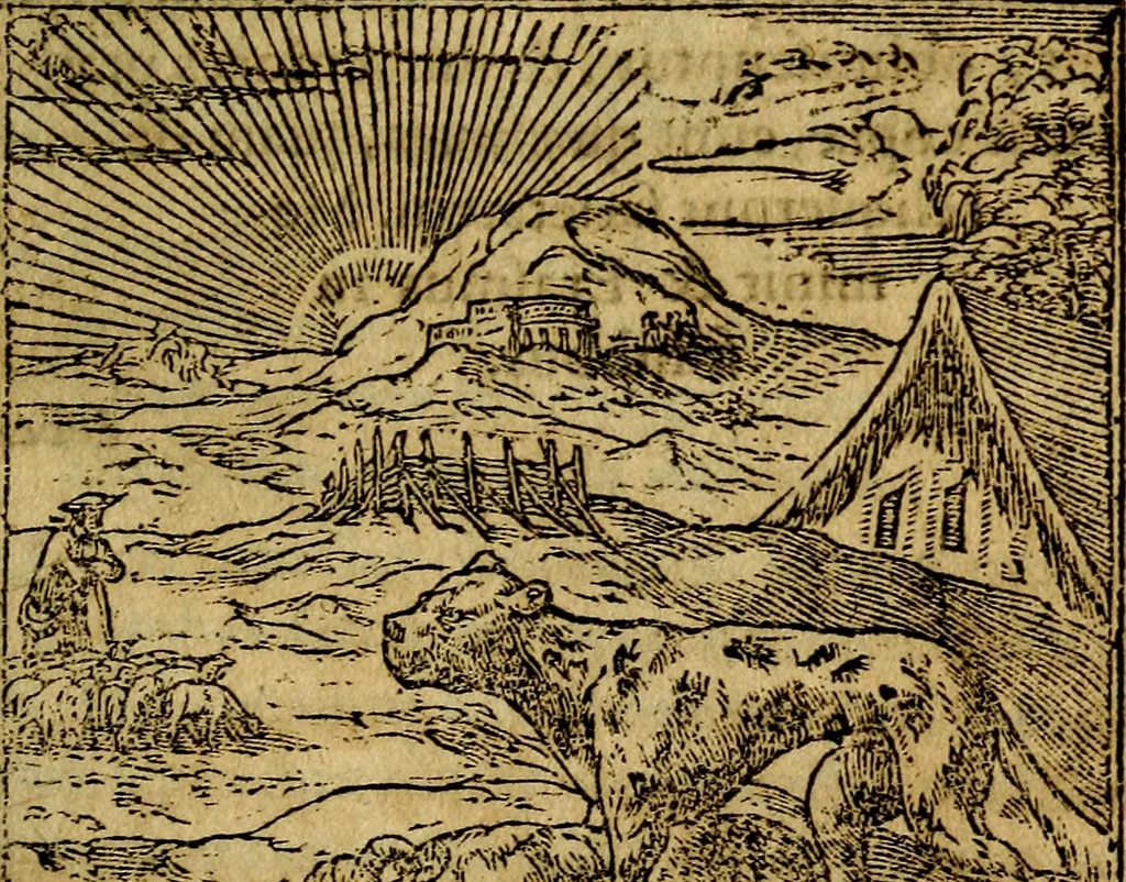 An illustration from Francisci Sanctii Brocensis .., 1573, leaf 224