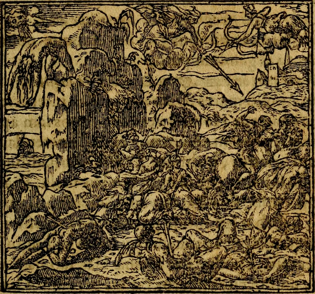 An illustration from Francisci Sanctii Brocensis .., 1573, leaf 226