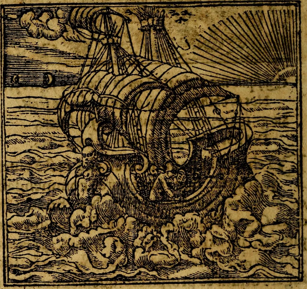 An illustration from Francisci Sanctii Brocensis .., 1573, leaf 265