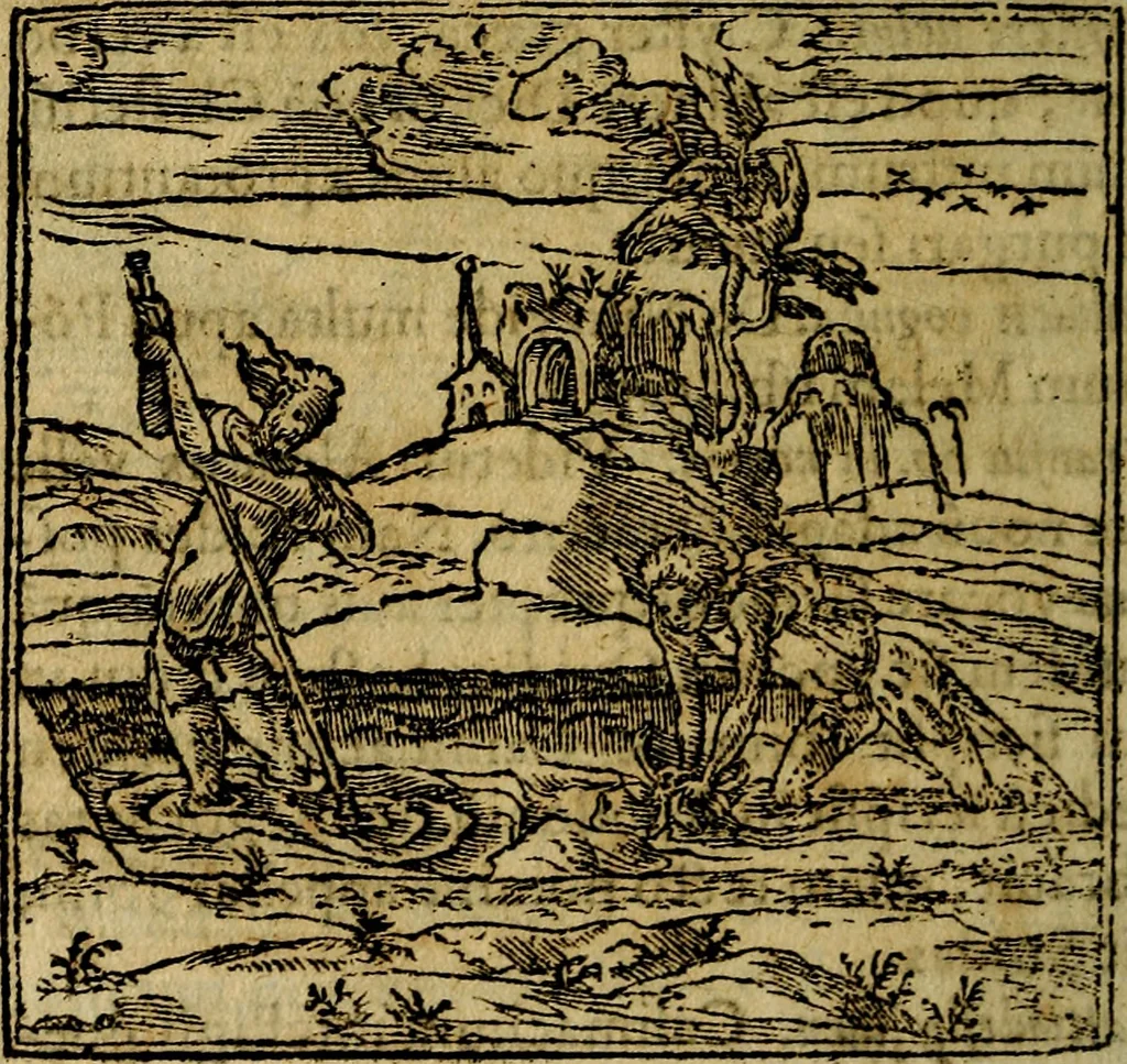 An illustration from Francisci Sanctii Brocensis .., 1573, leaf 277