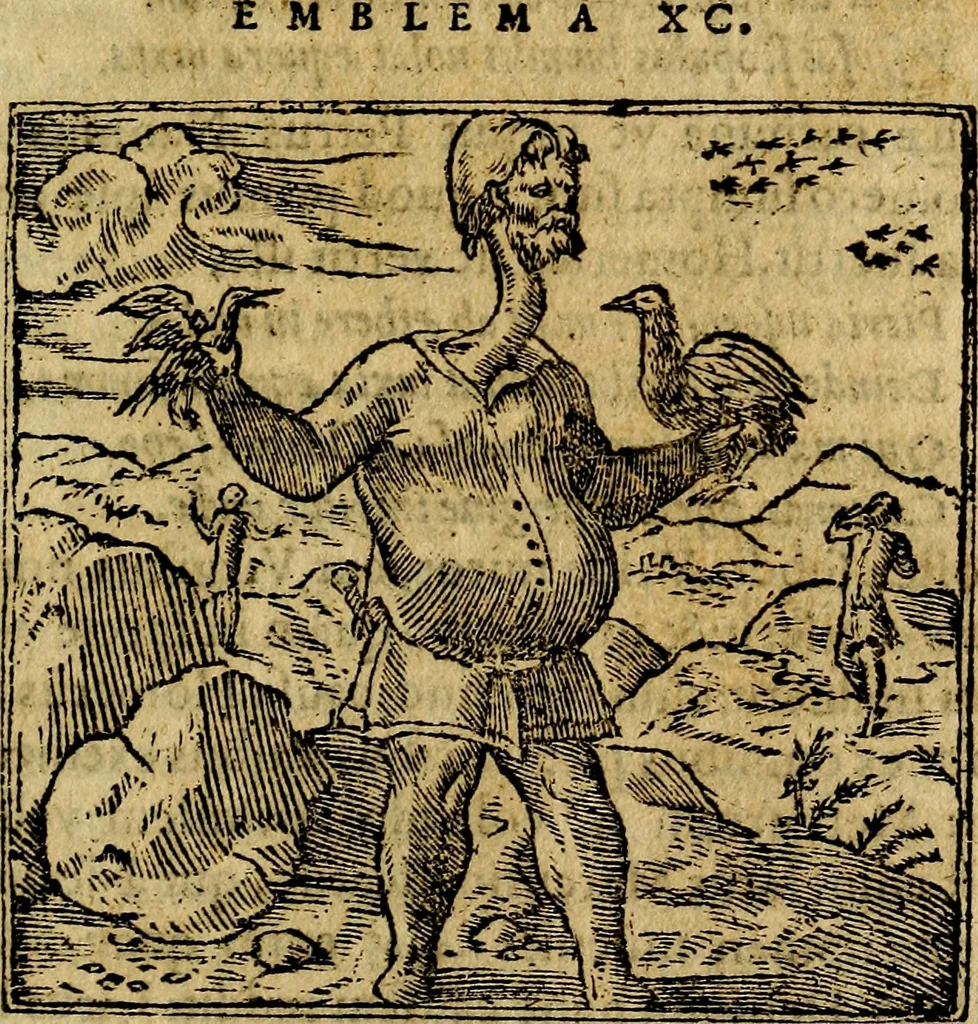 An illustration from Francisci Sanctii Brocensis .., 1573, leaf 282