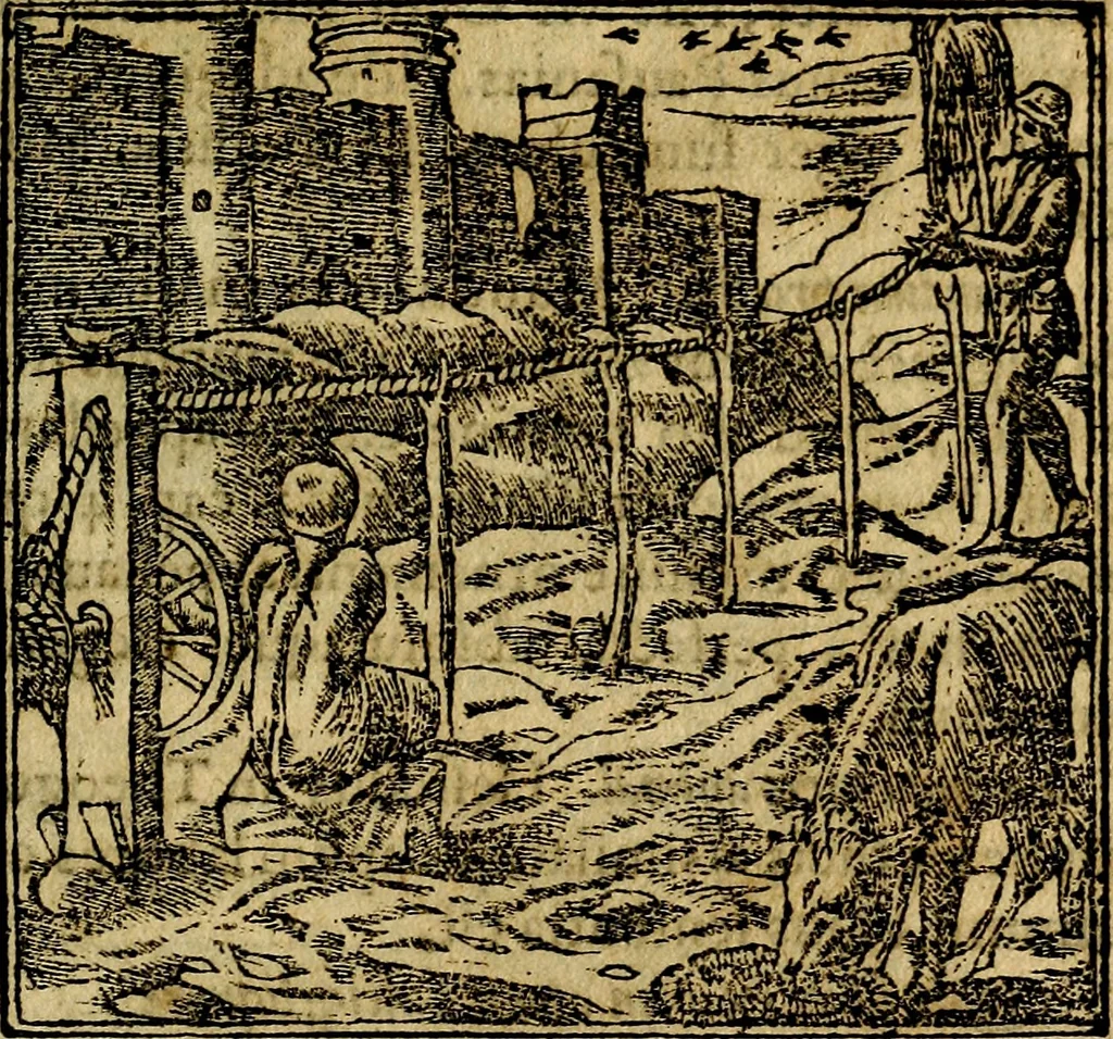 An illustration from Francisci Sanctii Brocensis .., 1573, leaf 286