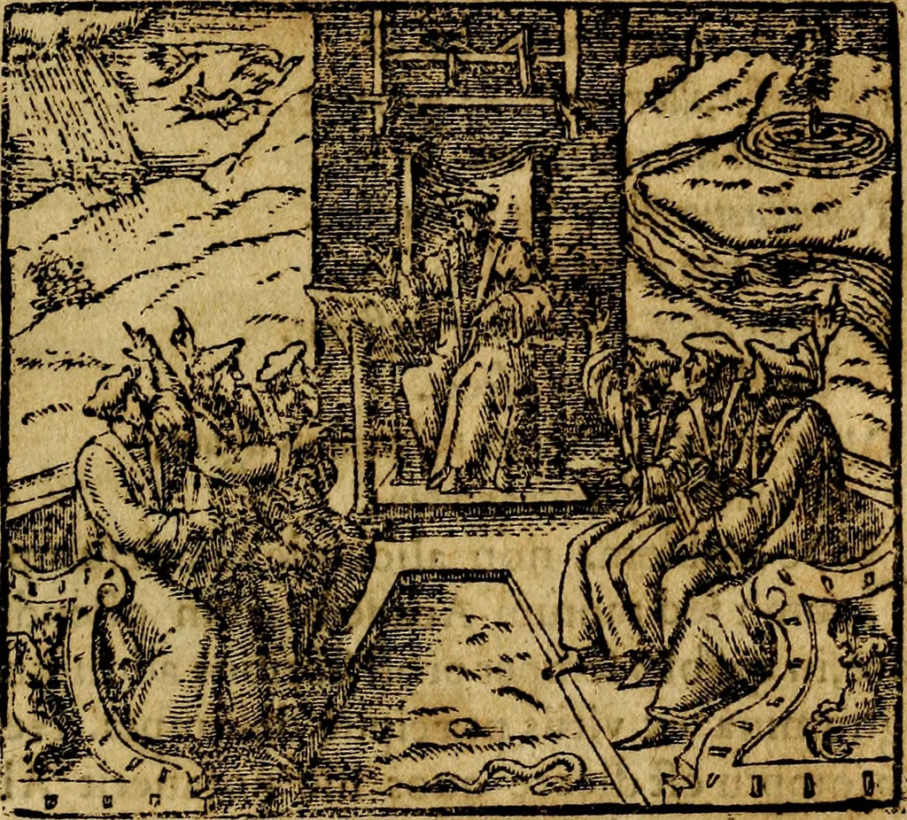 An illustration from Francisci Sanctii Brocensis .., 1573, leaf 294
