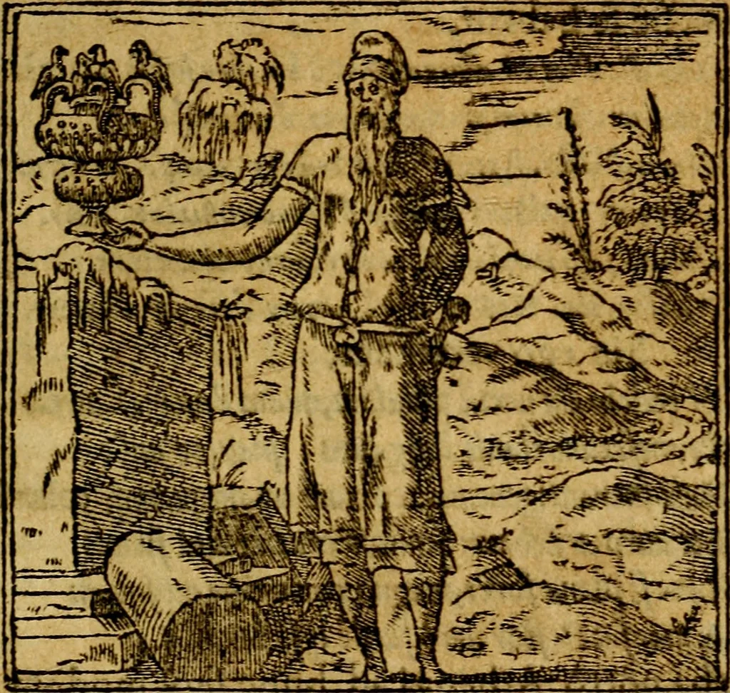An illustration from Francisci Sanctii Brocensis .., 1573, leaf 308