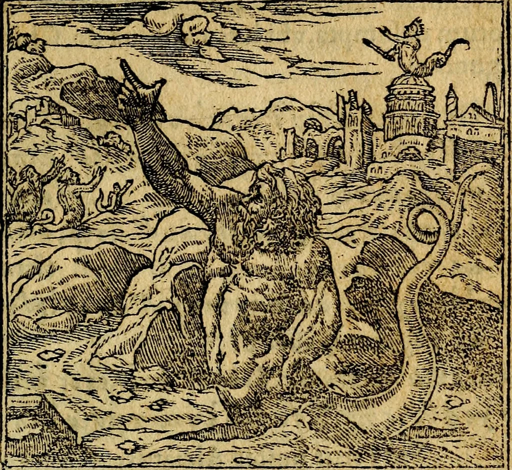 An illustration from Francisci Sanctii Brocensis .., 1573, leaf 32