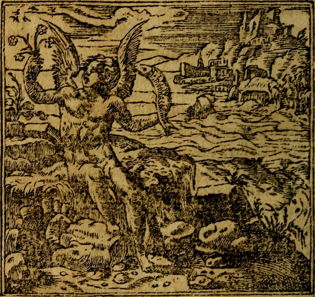 An illustration from Francisci Sanctii Brocensis .., 1573, leaf 325
