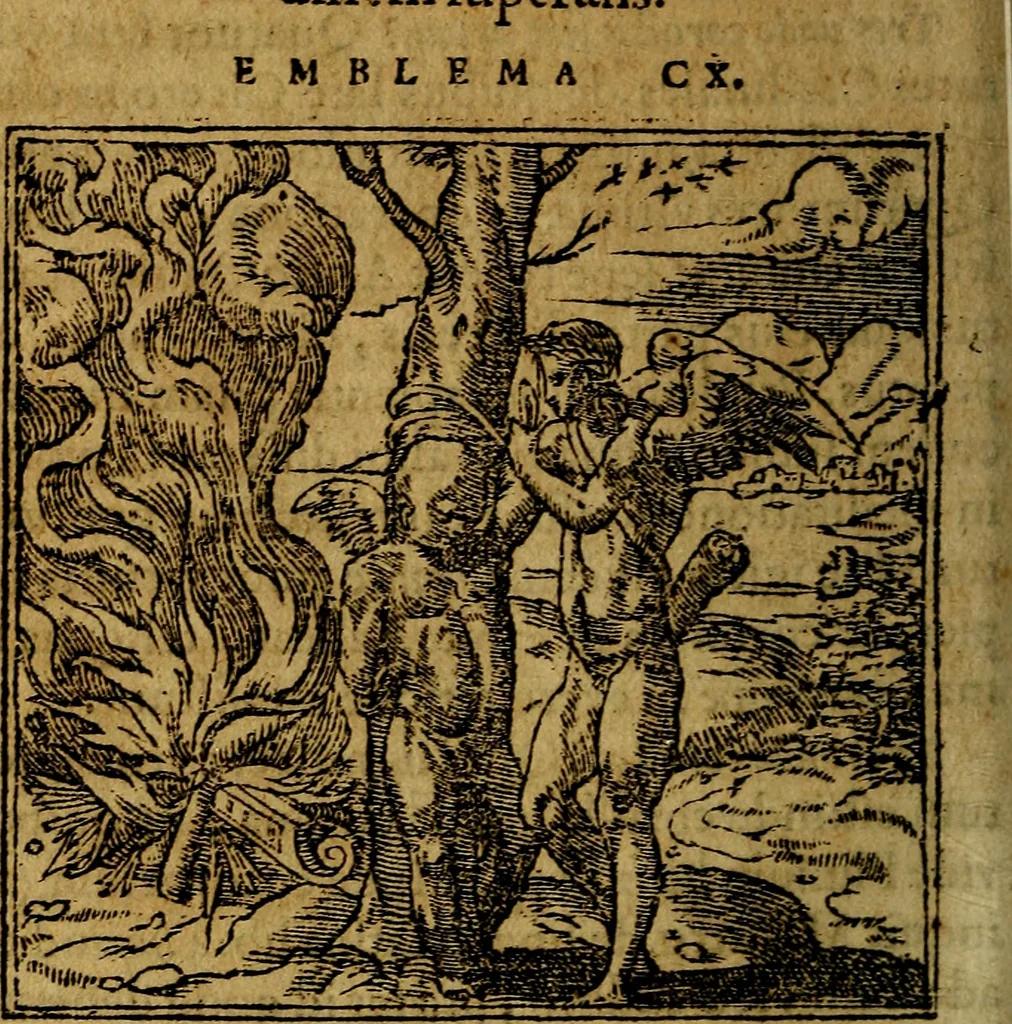 An illustration from Francisci Sanctii Brocensis .., 1573, leaf 333