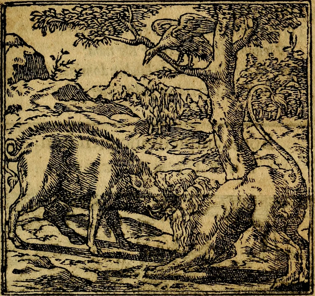 An illustration from Francisci Sanctii Brocensis .., 1573, leaf 374