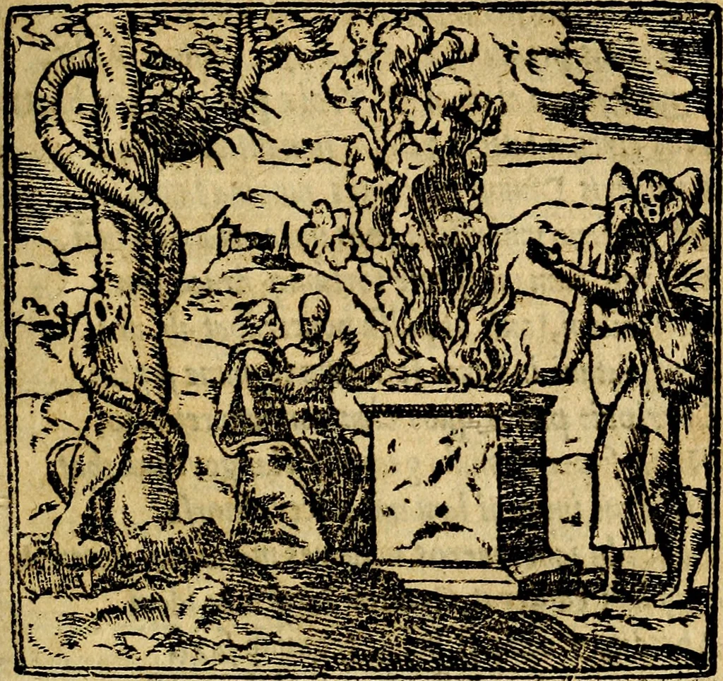 An illustration from Francisci Sanctii Brocensis .., 1573, leaf 388